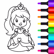 Princess Coloring Book Game