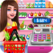 Little Farm Store Cash Register Girl Cashier Games