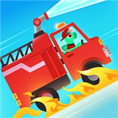 Dinosaur Fire Truck: for kids