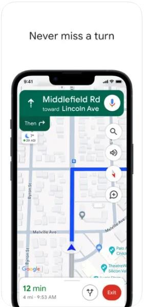 Google 地图 screenshot Google 地图 screenshot