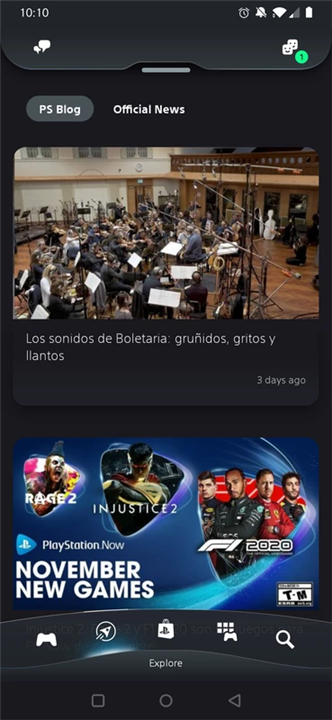 PlayStation App screenshot