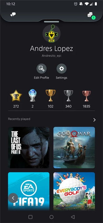 PlayStation App screenshot