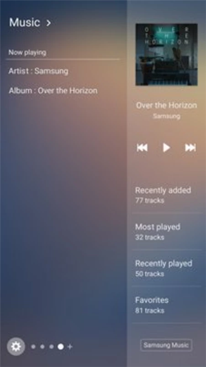 Samsung Music screenshot