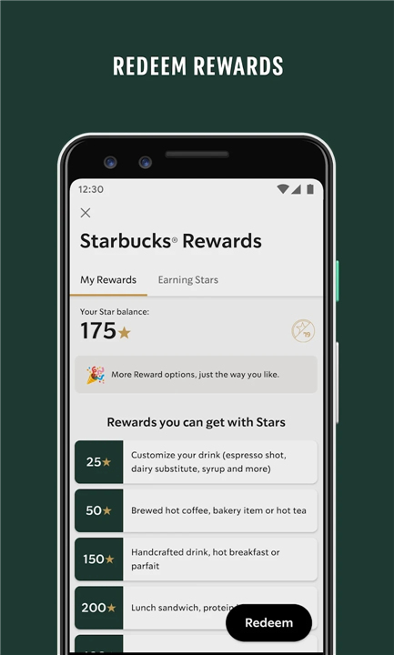 Starbucks screenshot