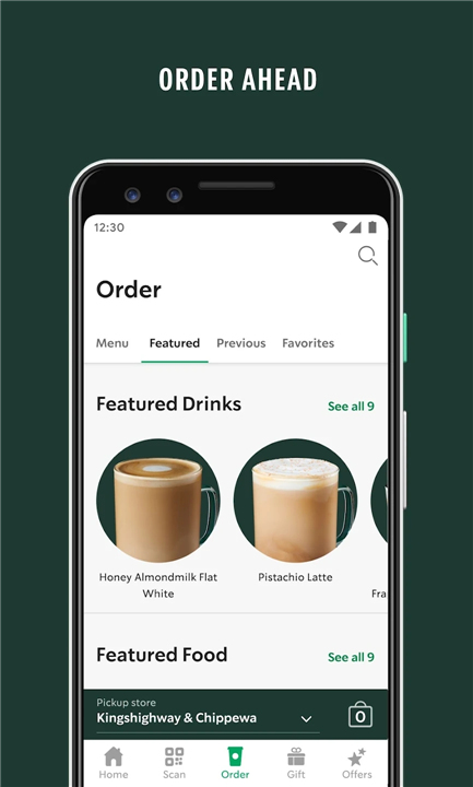 Starbucks screenshot