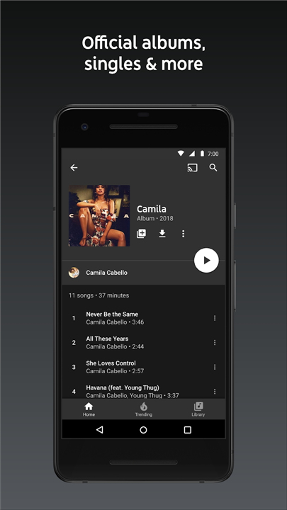 YouTube Music screenshot