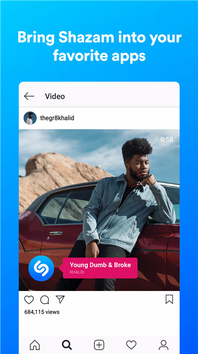 Shazam screenshot