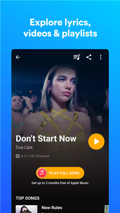 Shazam screenshot