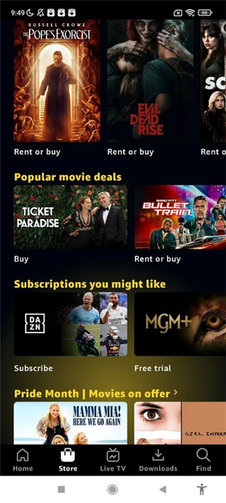 Amazon Prime Video screenshot