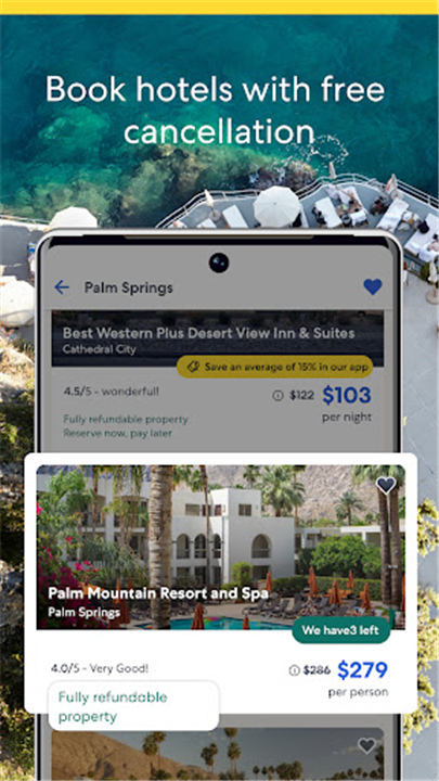 Expedia screenshot