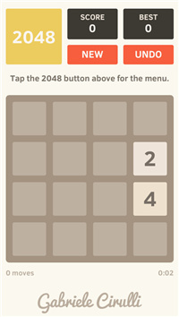 2048 screenshot