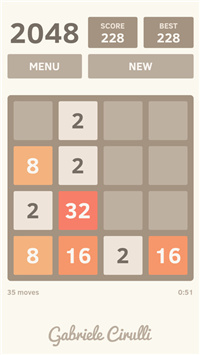 2048 screenshot