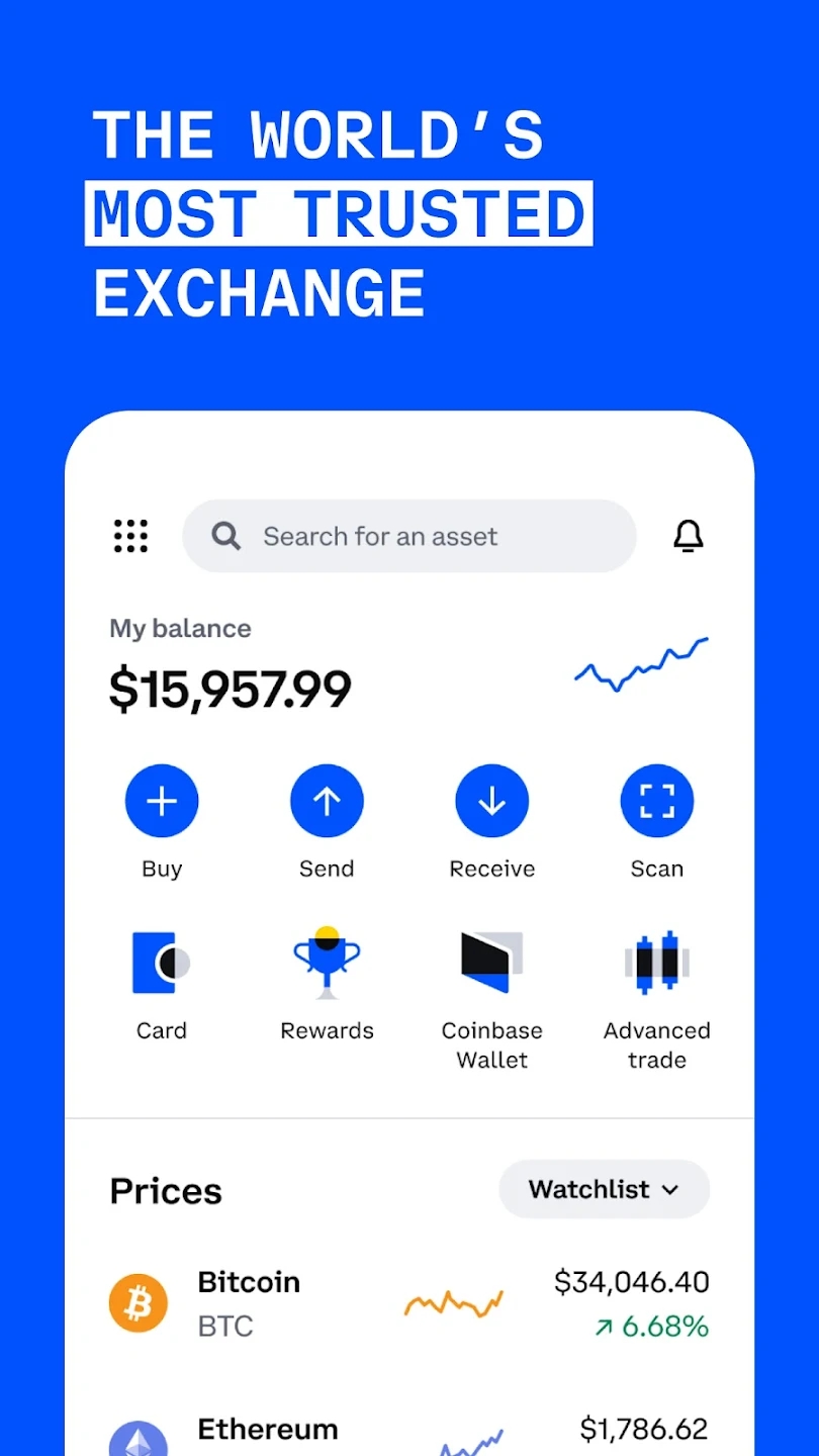 Coinbase screenshot