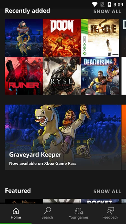 Xbox Game Pass screenshot