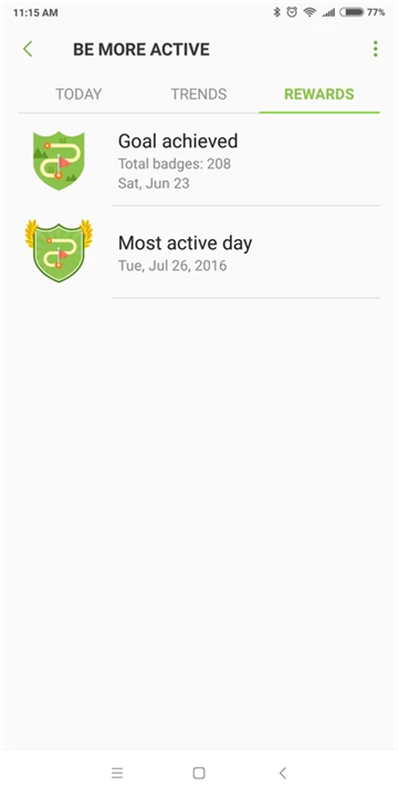 Samsung Health screenshot