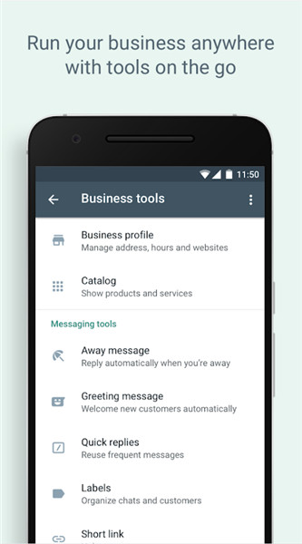 WhatsApp Business screenshot