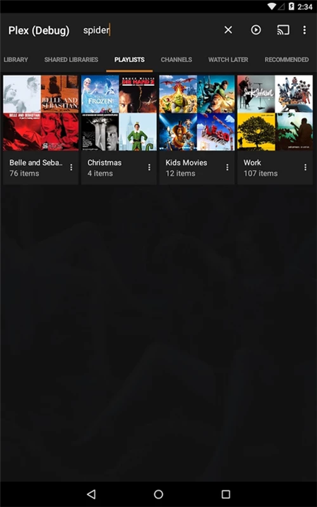 Plex screenshot