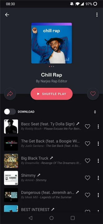 Deezer screenshot