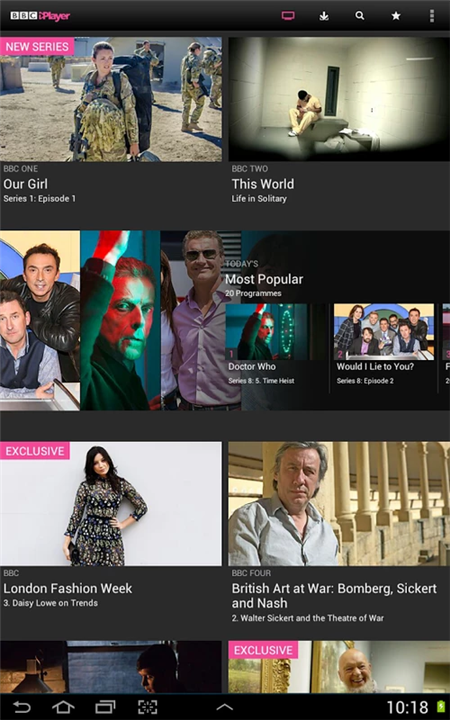 BBC iPlayer screenshot