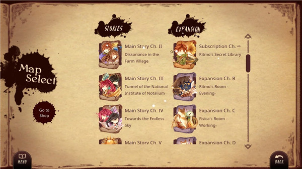 Lanota screenshot