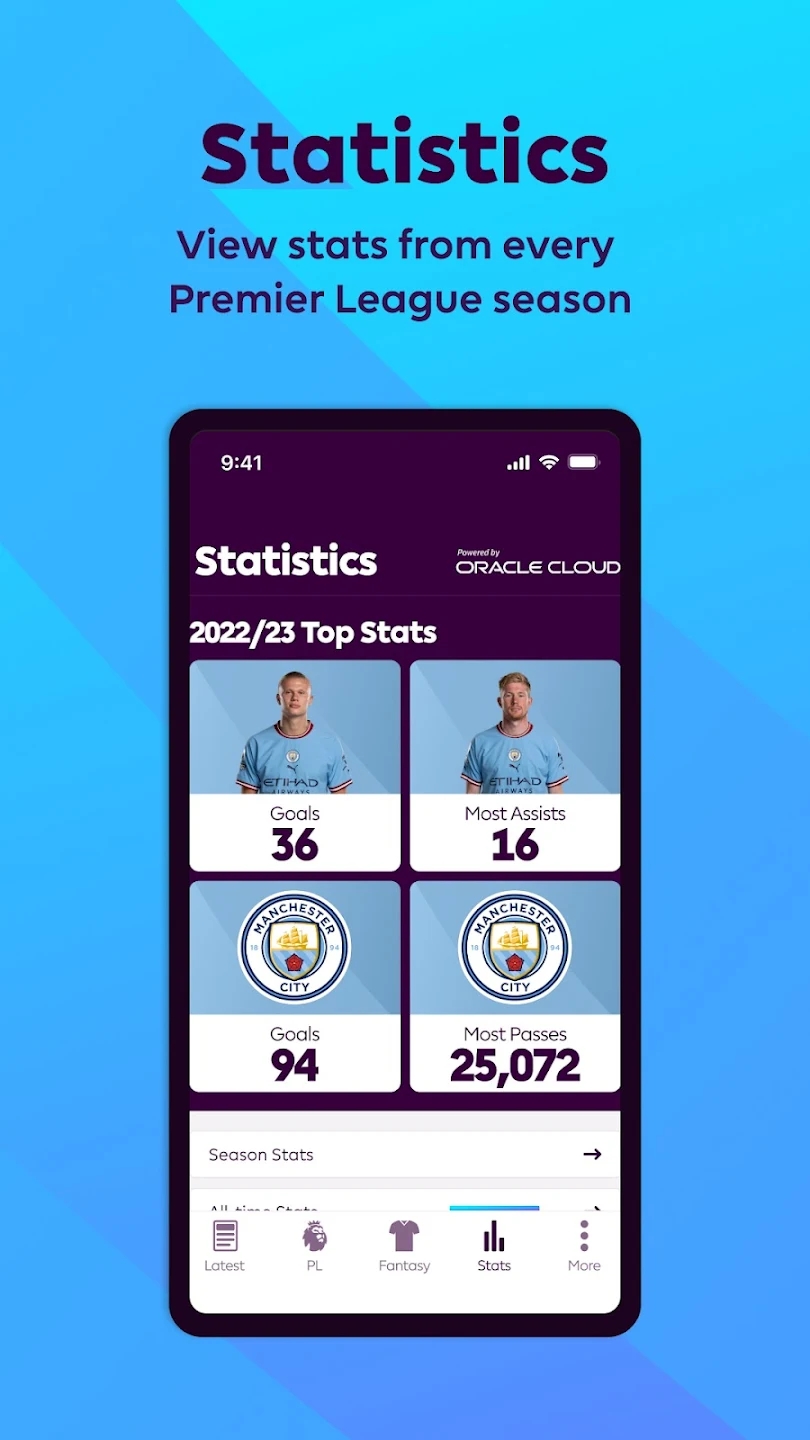 Premier League screenshot