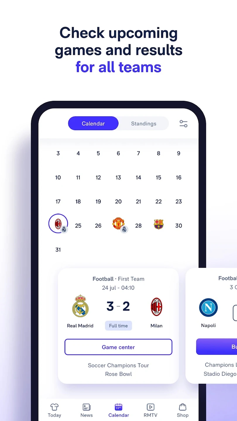 Real Madrid screenshot