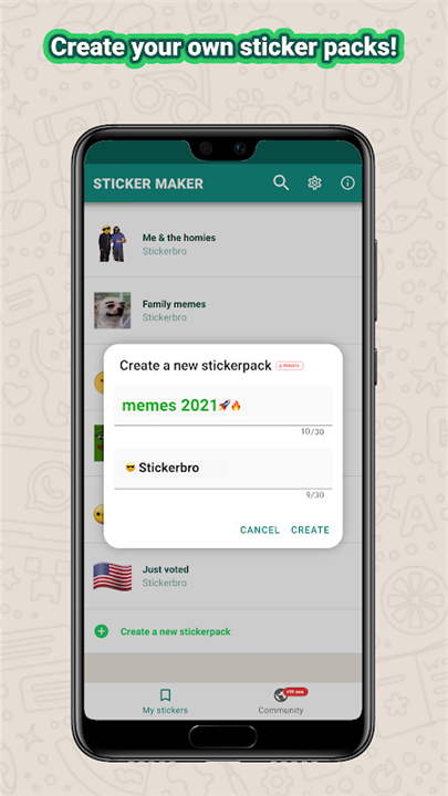 Sticker maker screenshot