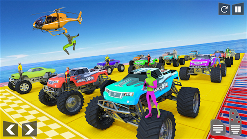 Superhero Car Mega Ramp Games screenshot