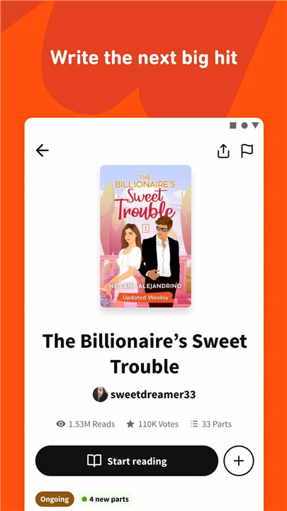 Wattpad screenshot