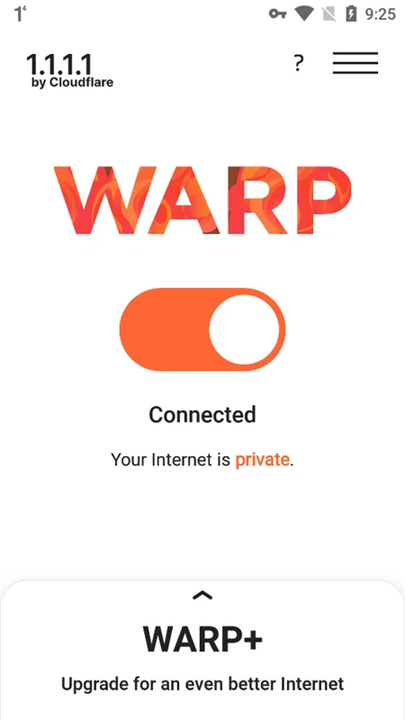 1.1.1.1 WARP: Safer Internet screenshot