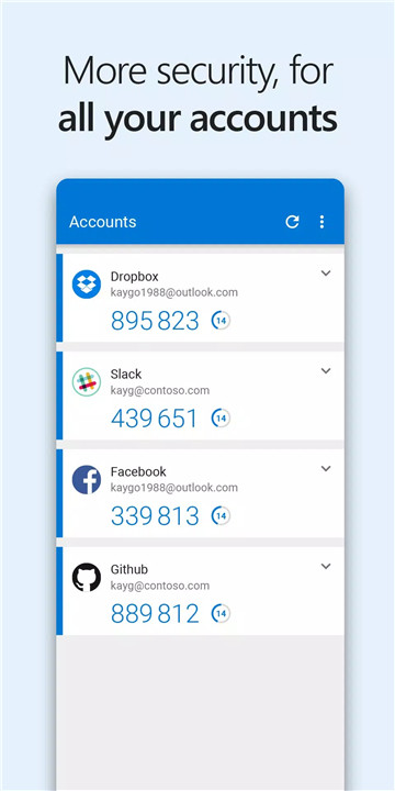 Microsoft Authenticator screenshot