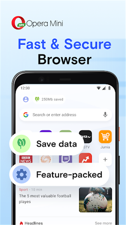 Opera Mini screenshot