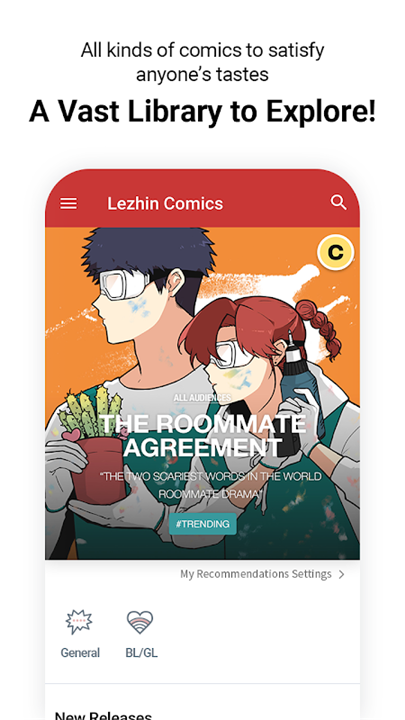 Lezhin Comics screenshot