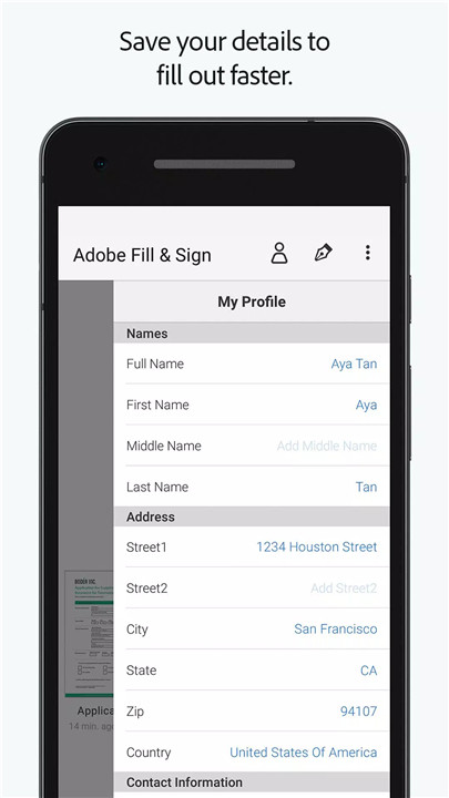 Adobe Fill & Sign screenshot