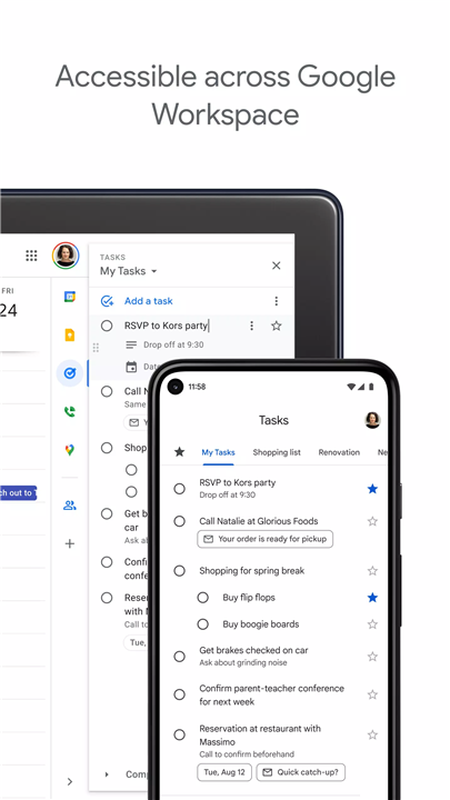 Google Tasks screenshot