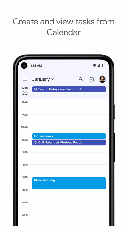 Google Tasks screenshot