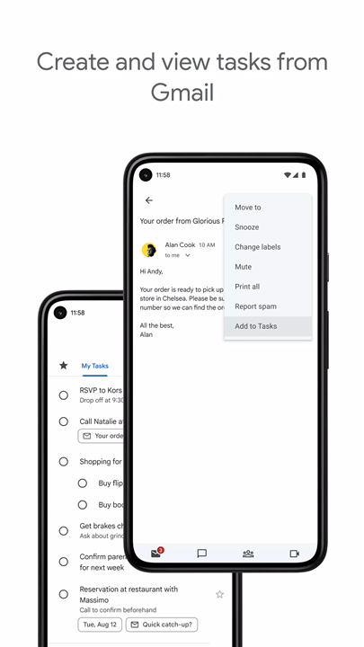 Google Tasks screenshot