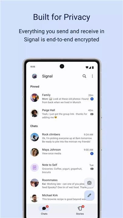 Signal screenshot