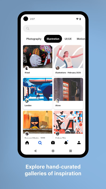 Behance screenshot