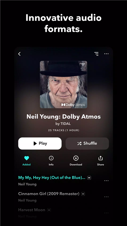 TIDAL screenshot