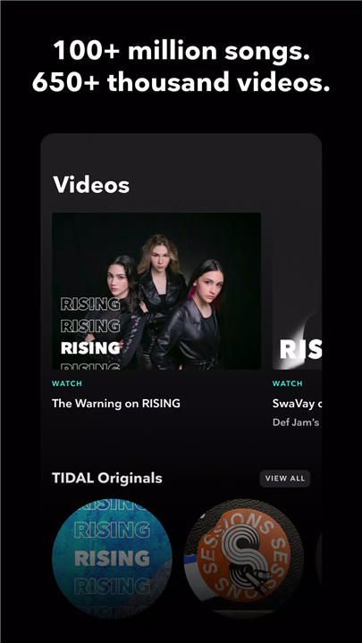 TIDAL screenshot