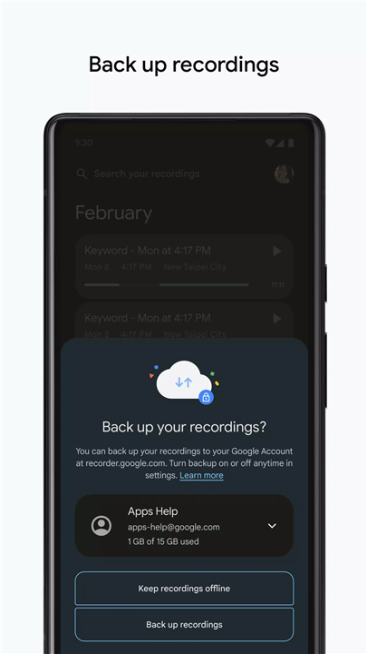 Google Recorder screenshot