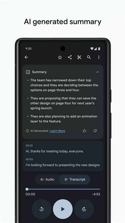 Google Recorder screenshot