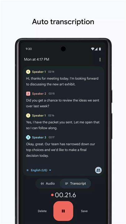 Google Recorder screenshot