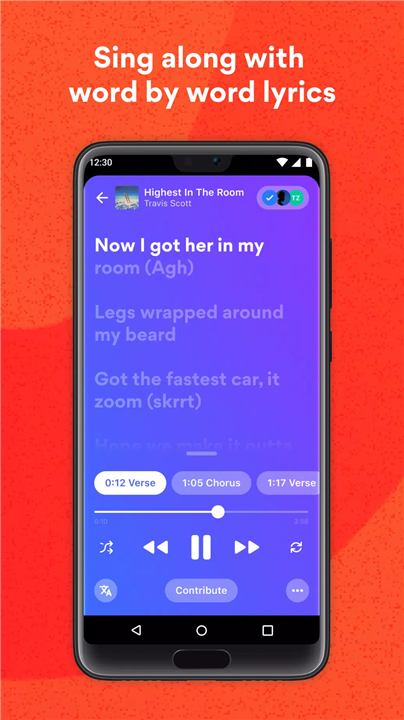 Musixmatch screenshot