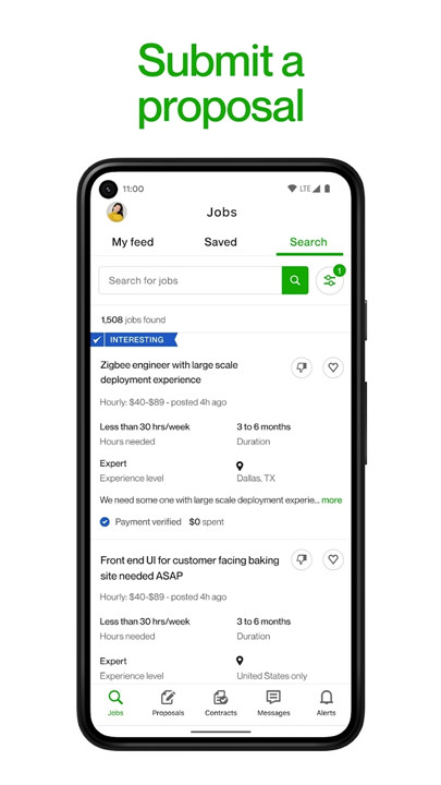 Upwork for Freelancers screenshot