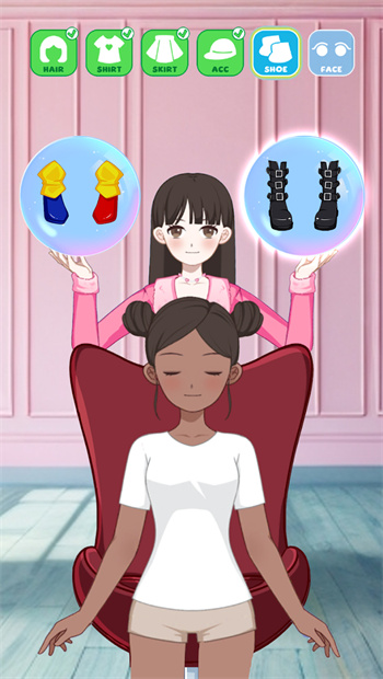 Left or right: Magic Dress up screenshot