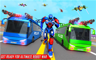 Bus Robot Car War – Robot Game screenshot