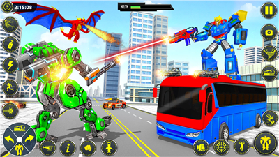 School Bus Robot Car Game screenshot