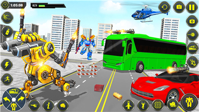 School Bus Robot Car Game screenshot